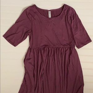 COPY - Modest eggplant basic dress